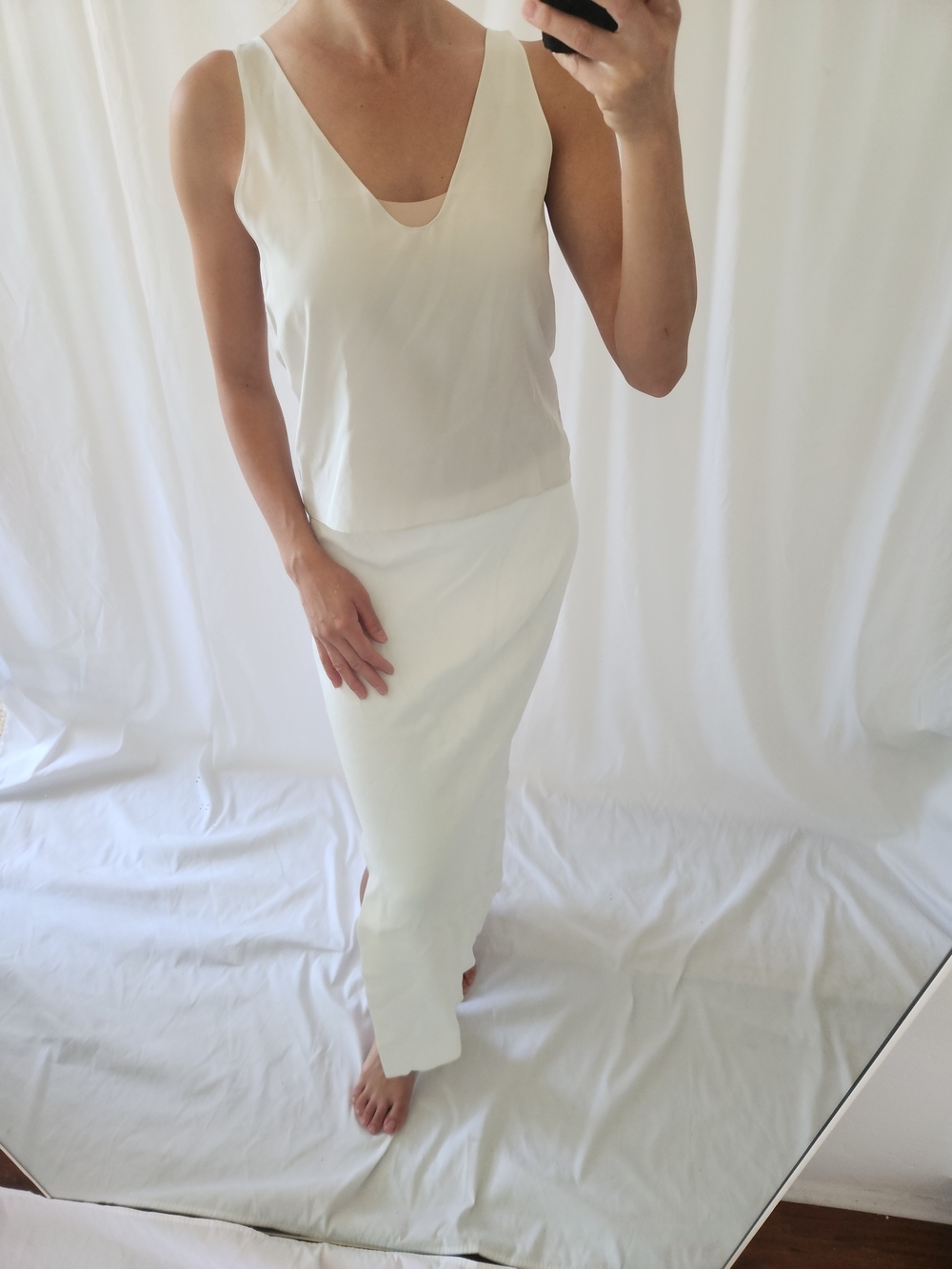 Diane Von Furstenberg Cream White Silk Camisole - Picture 2 of 8
